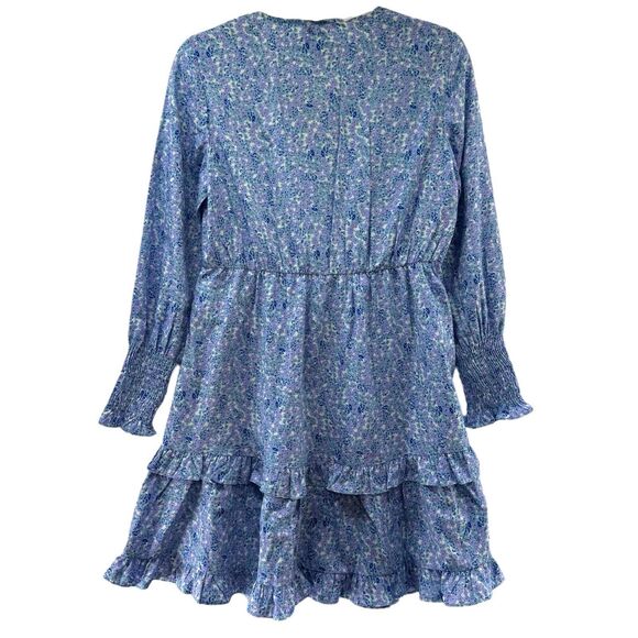 Vero Moda Henna Dress Womens Small Floral Ruffle Long Sleeve Mini Sundress NWT - Picture 11 of 16